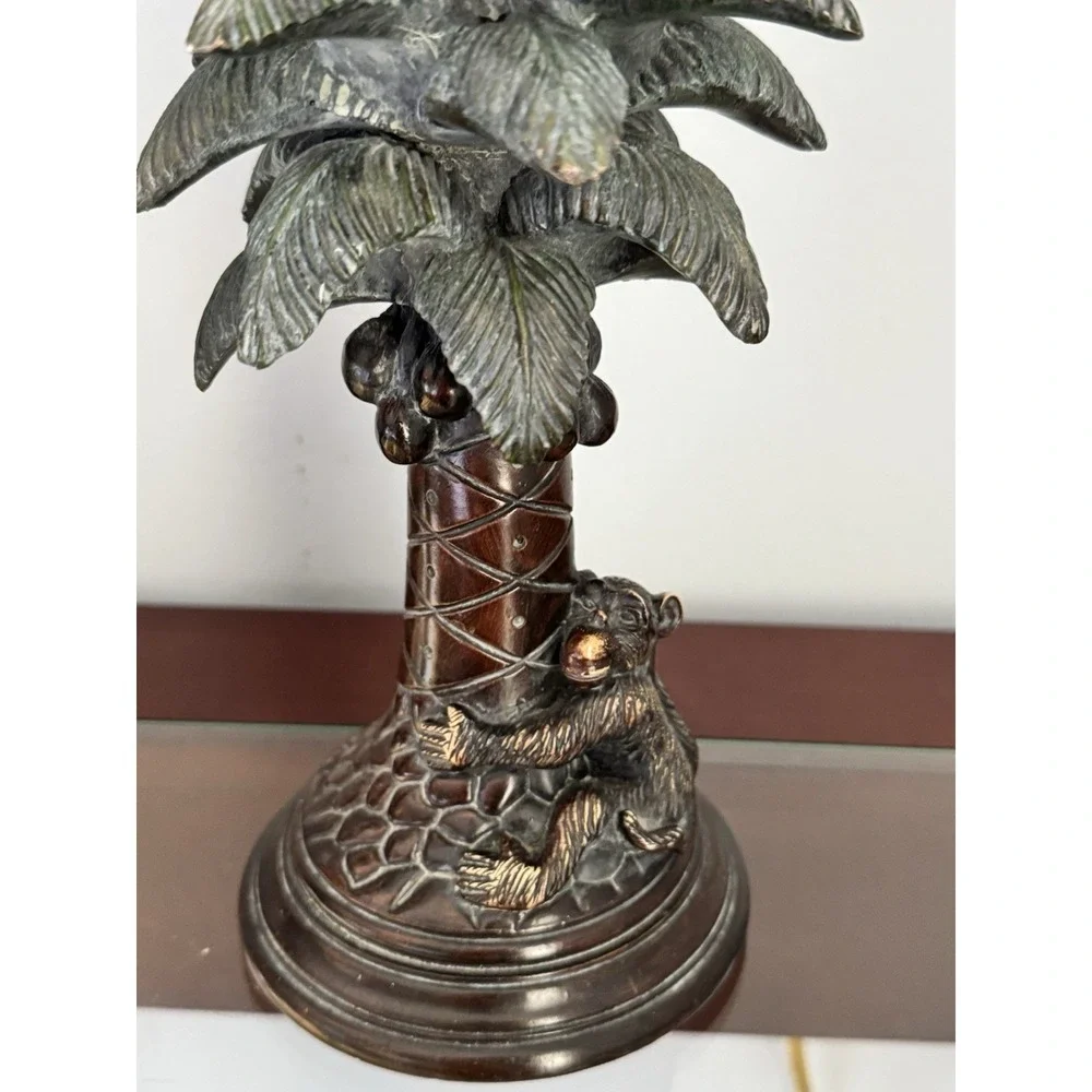 Vintage Monkey Palm‎ Tree Table Lamp Base Hollywood Regency Tropical Decor